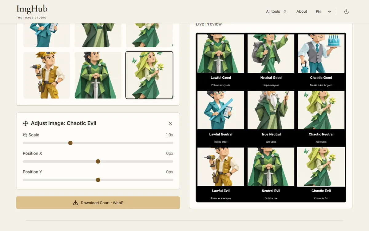 DND Alignment Grid Generator, step 3