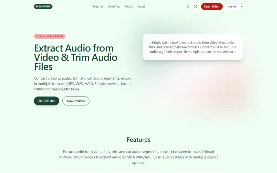Screenshot of MediaTrim